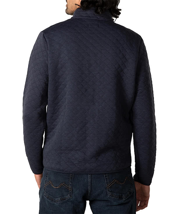 Marine Layer Corbet Quilted Jacket - Faux Leather Patch