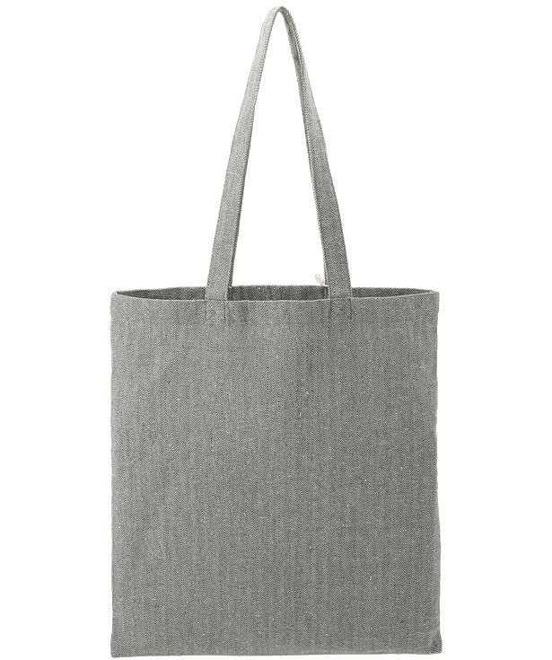 Recycled Cotton Herringbone Tote Bag