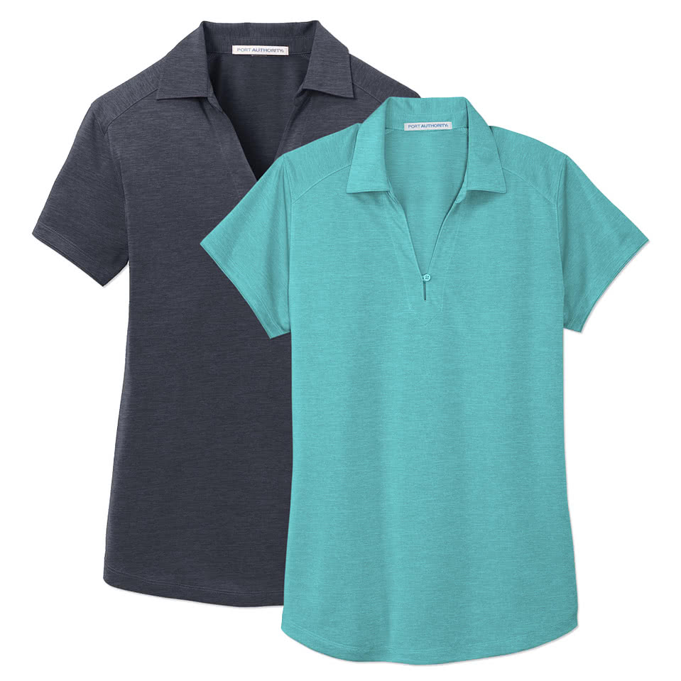 Port Authority Women's Digi Heather Lightweight Performance Polo