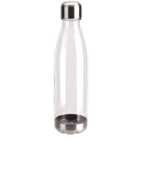 Full Color 25 oz. Bayside Tritan Water Bottle with Stainless Steel Base & Cap in Clear