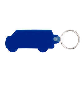 Van Shaped Keychain - Color: Translucent Blue