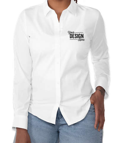 UNTUCKit Women's Bella Long Sleeve Shirt - White