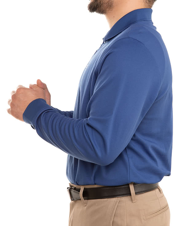 Devon & Jones CrownLux Long Sleeve Performance Polo