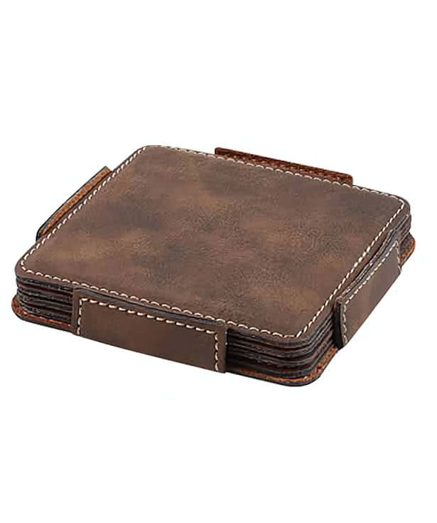 4-Piece Coaster Set with Holder