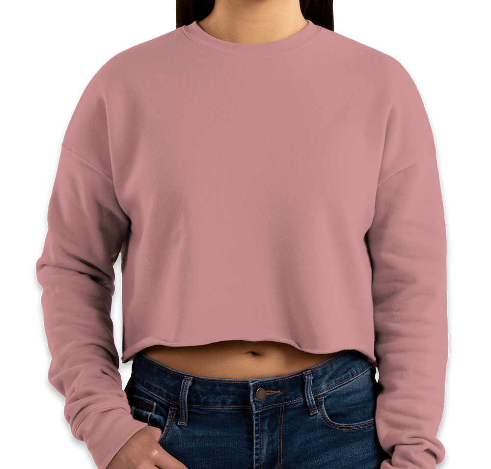 Bella + Canvas Women's Drop Shoulder Cropped Crewneck Sweatshirt-default