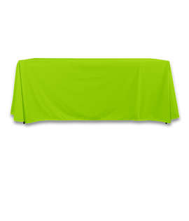 Full Color 6' LazerLine Throw Tablecloth - Color: Lime Green