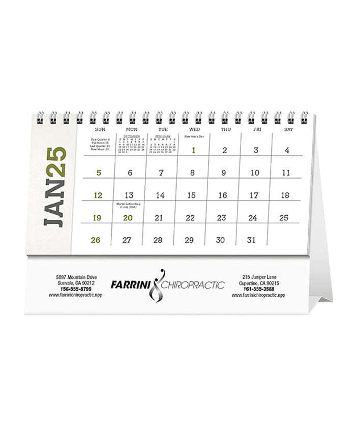 American Splendor Spiral Monthly Desk Calendar