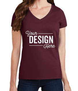 Port & Company Women's Fan Favorite V-Neck T-shirt - Color: Athletic Maroon