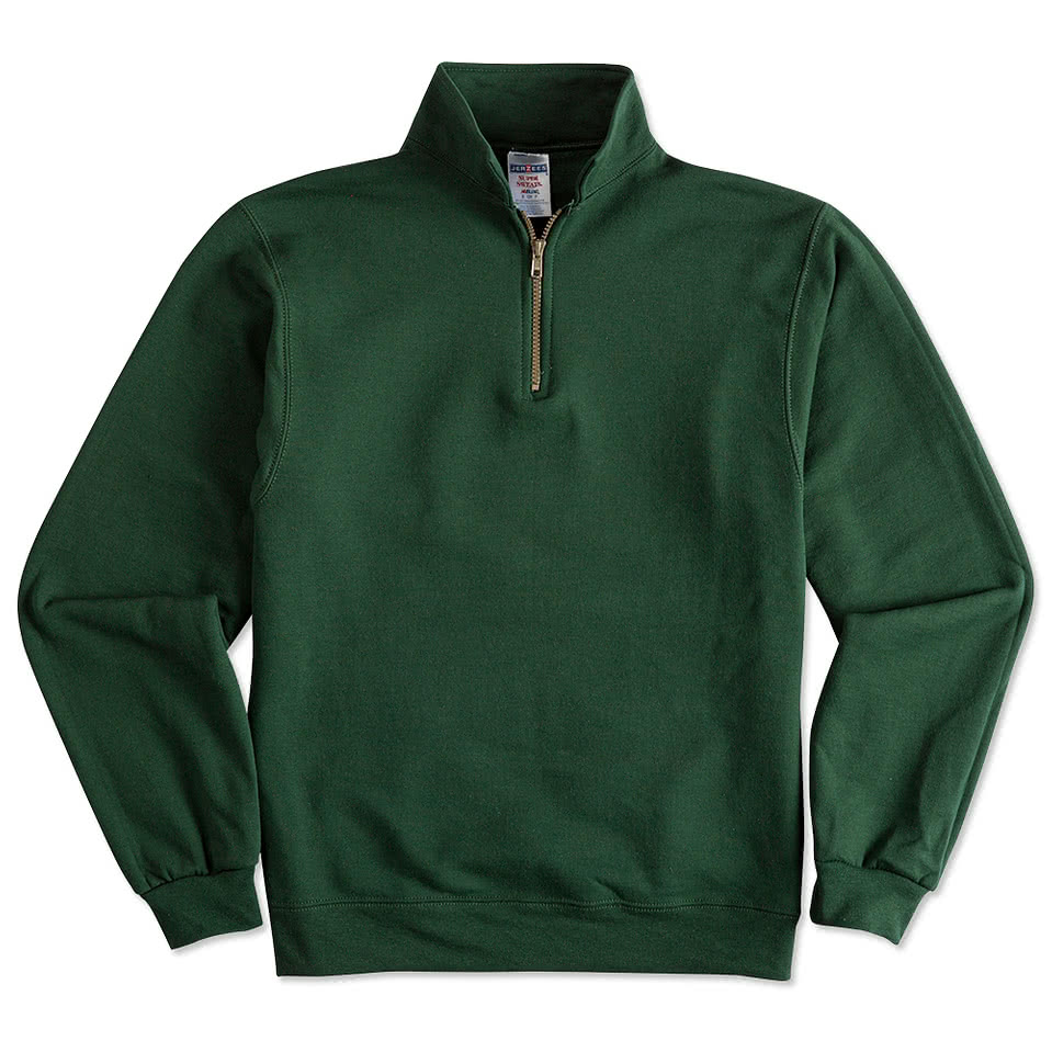 Custom quarter zip sweatshirt new arrivals