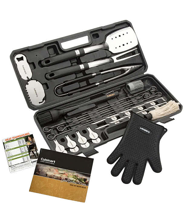 Laser Engraved Cuisinart Outdoors 36-Piece Backyard BBQ Tool Set