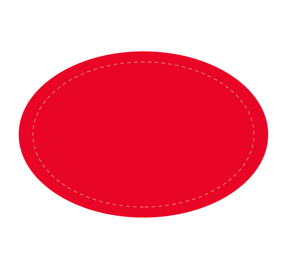 Full Color 3" x 2" Oval Roll Labels (Roll of 500)-default