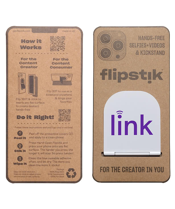 Flipstik 3.0 Hands-Free Sticky Phone Stand
