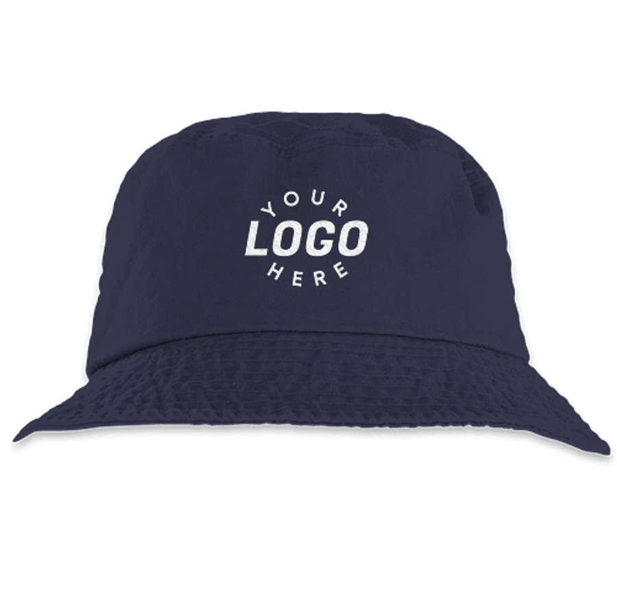 Mega Cap Cotton Twill Bucket Hat in Navy