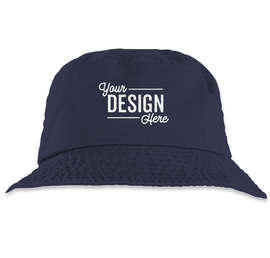 Mega Cap Cotton Twill Bucket Hat - Color: Navy