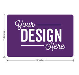 Full Color 18" X 11.5" Car Door Magnet - Color: Team Purple