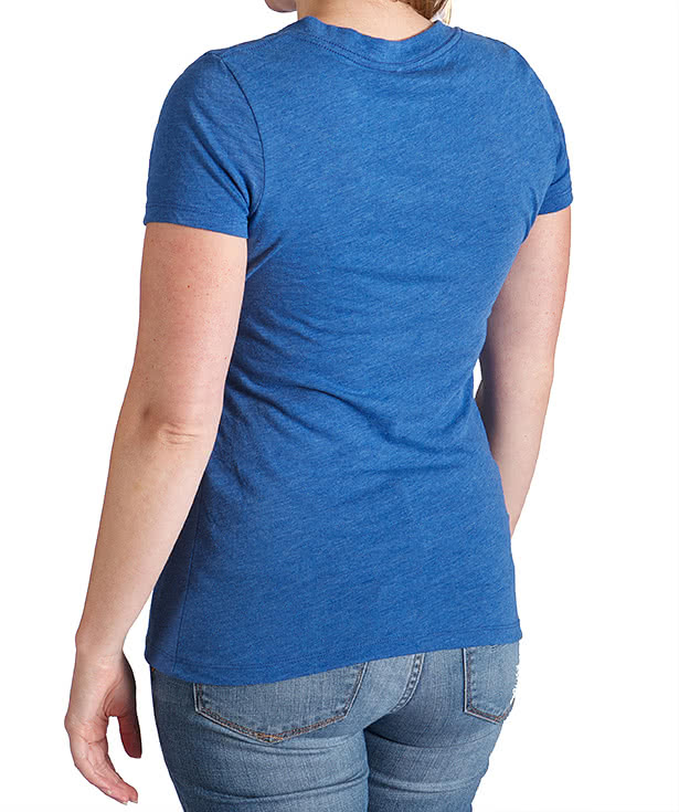 Next Level Women's Slim Fit Tri-Blend Deep V-Neck T-shirt
