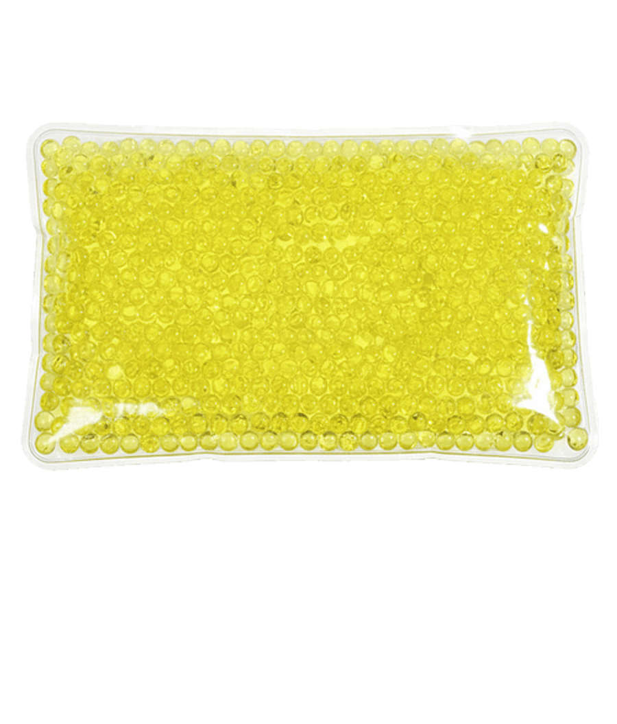 Rectangle Aqua Pearls Hot/Cold Pack in Yellow