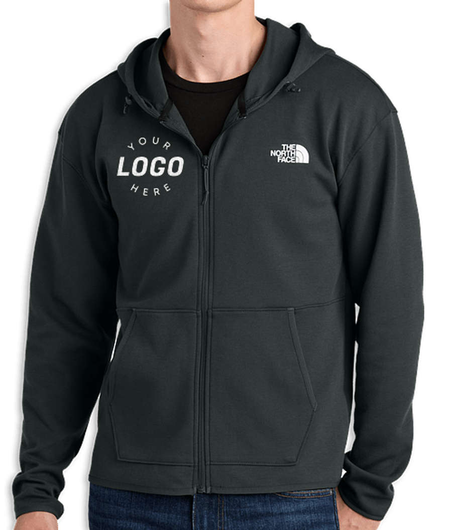 The North Face Double-Knit Zip Hoodie in Asphalt Grey