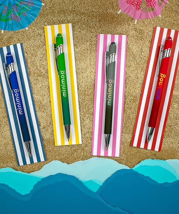 Full Color Textari Bali Ballpoint Stylus Pen (black ink)
