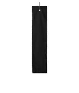 Carmel Tri-Fold Grommeted Golf Towel - Color: Black