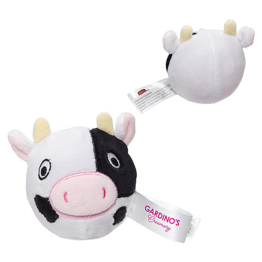 Stress Busters Cow Plush Gel Stress Reliever in Black/White