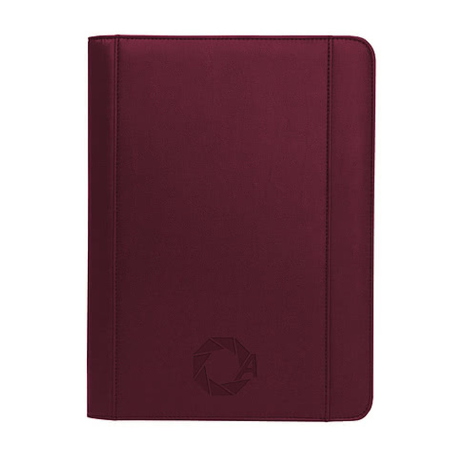 Debossed Ultrahyde Zippered FSC Padfolio