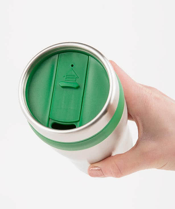 16 oz. Carmel Insulated Steel Travel Mug