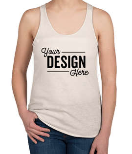 Alternative Apparel Women's Slim Fit Tri-Blend Racerback Tank - Color: Eco Ivory