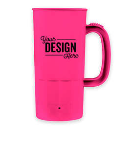 22 oz. Plastic Beverage Mug - Color: Neon Pink