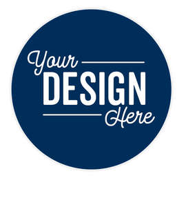 Full Color 4 in. Circle Magnet - Color: Navy
