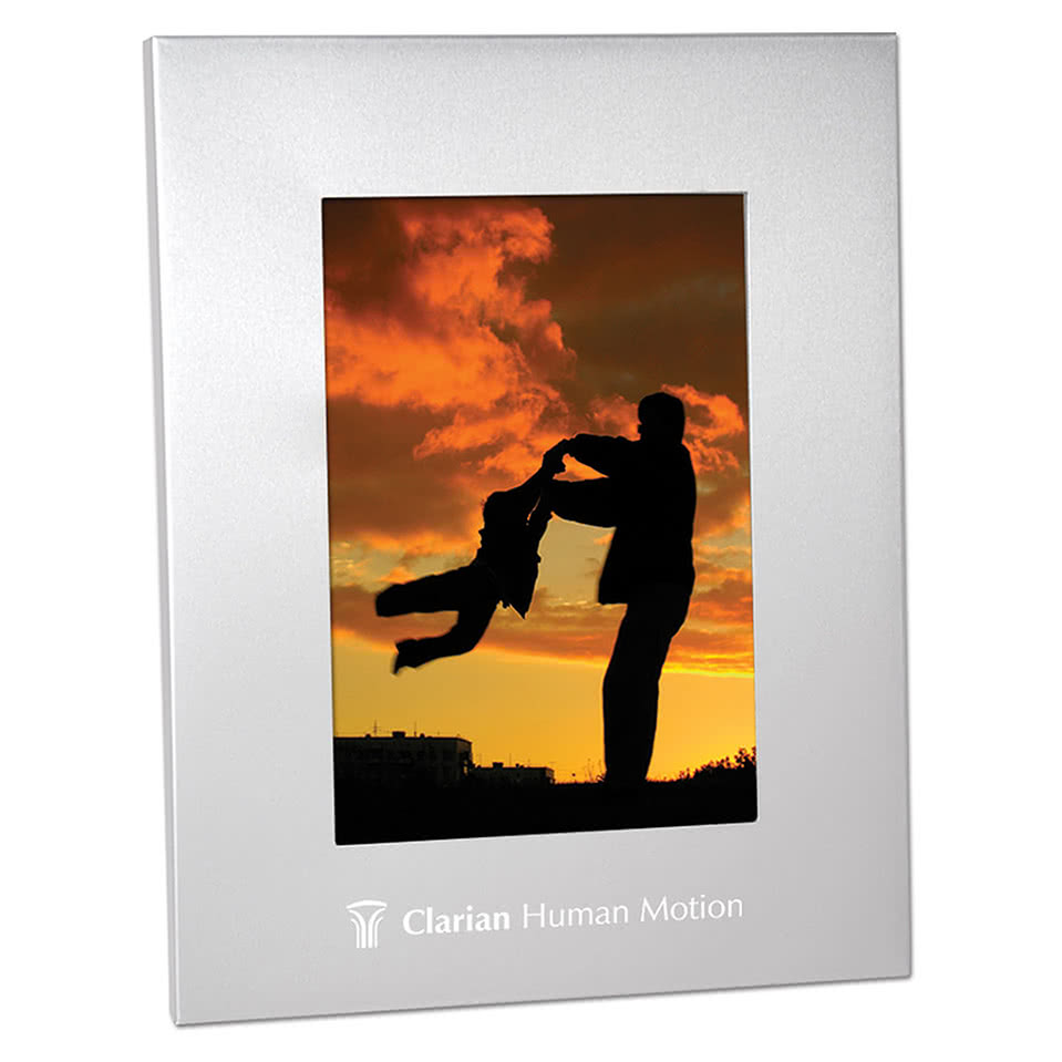 Laser Engraved 4" x 6" Aluminum Picture Frame
