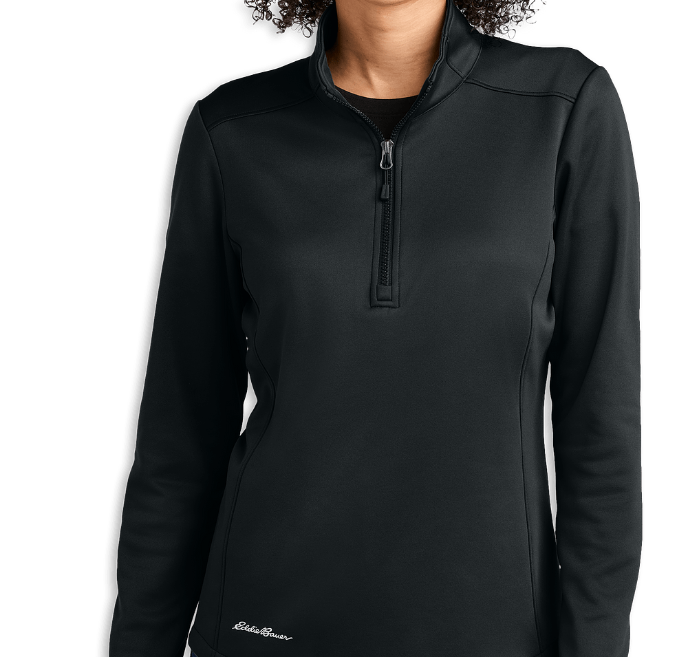 Eddie Bauer Women's Smooth Mid Layer Half Zip Fleece Pullover - Printed-default