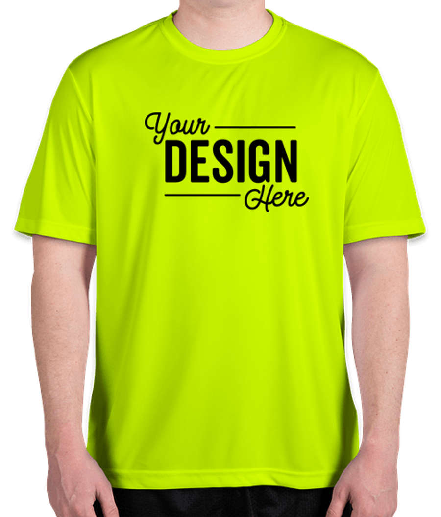 Sport-Tek Tall Competitor Performance Shirt in Neon Yellow