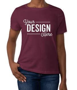 Bella + Canvas Women's Jersey T-shirt - Color: Maroon