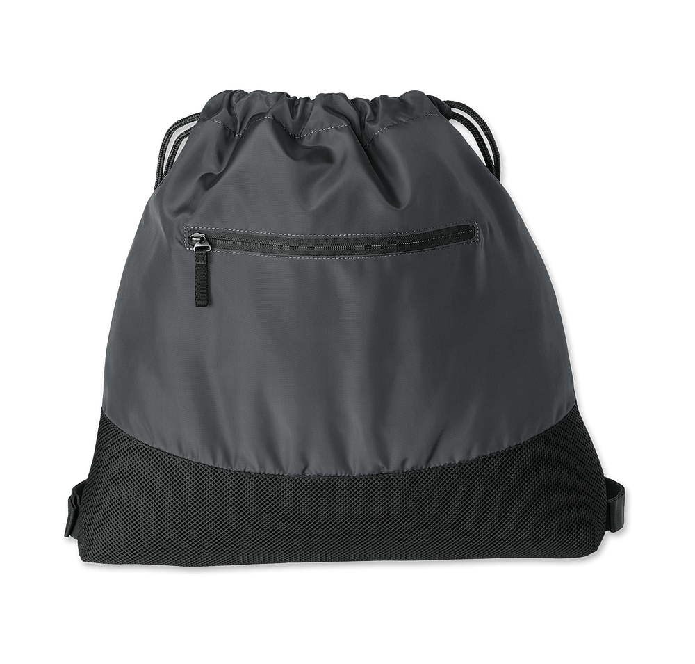 Full Color Port Authority Agility Mesh Pocket Drawstring Bag-default