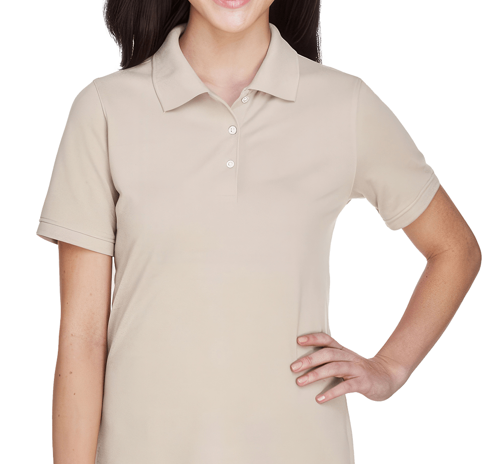 Harriton Women's Easy Blend Pique Polo - Printed-default