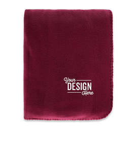 Port Authority Fleece Blanket with Strap - Color: Maroon