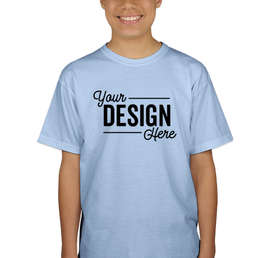 Canada - Gildan Youth Ultra Cotton T-shirt - Color: Light Blue