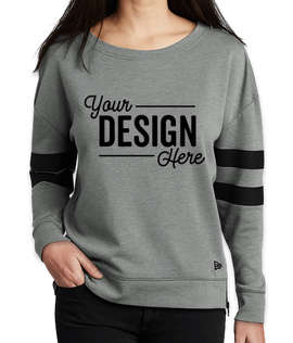 New Era Women's Varsity Tri-Blend Crewneck Sweatshirt - Color: Shadow Grey Heather