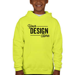 Jerzees Youth Nublend 50/50 Pullover Hoodie - Color: Safety Green