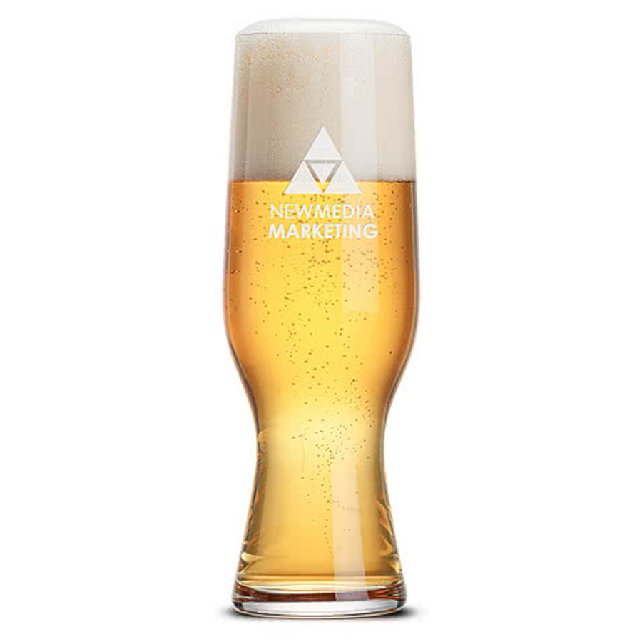 Laser Etched 18 oz. Leipzig Beer Glass in Clear