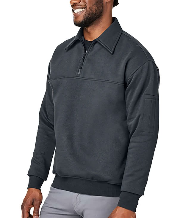 Harriton ClimaBloc Heavyweight Tactical Quarter Zip Pullover