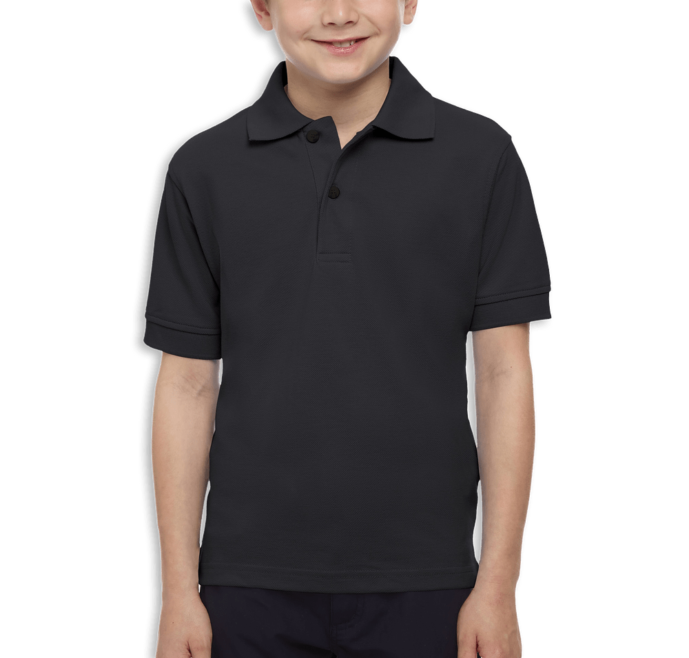 Blue Generation Youth Soft Touch Pique Polo - Embroidered-default