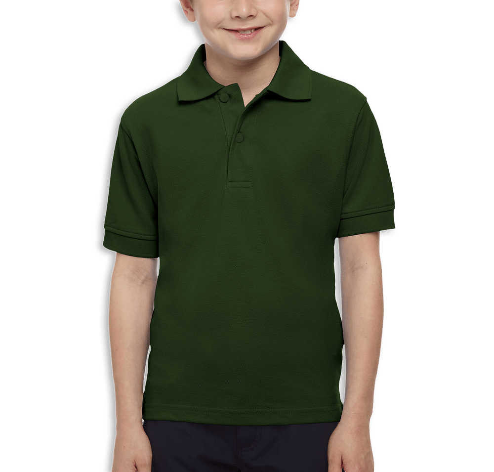 Blue Generation Youth Soft Touch Pique Polo - Embroidered-default