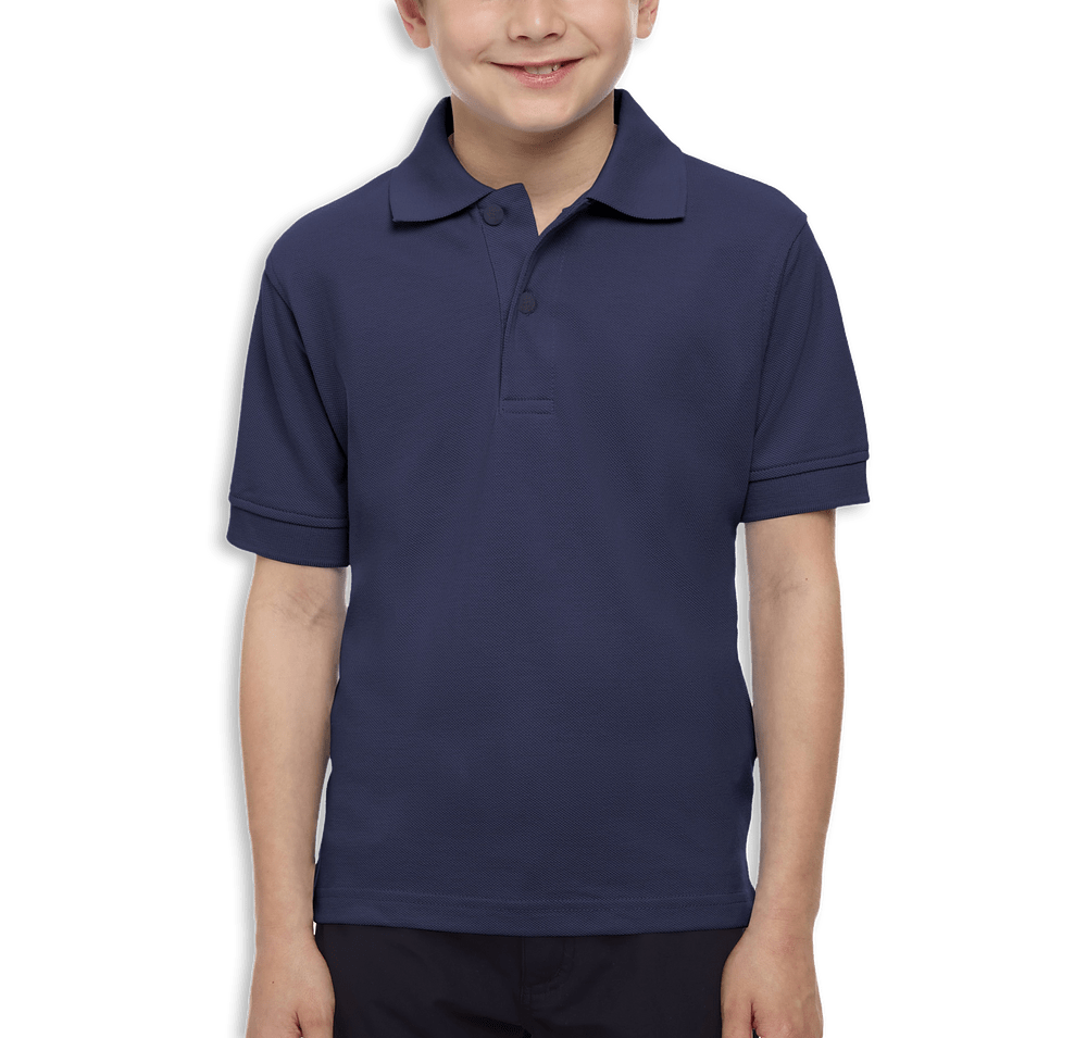Blue Generation Youth Soft Touch Pique Polo - Embroidered-default