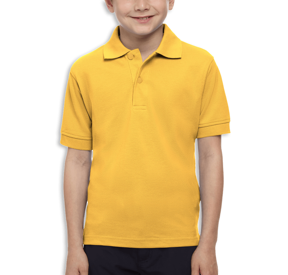 Blue Generation Youth Soft Touch Pique Polo - Embroidered-default