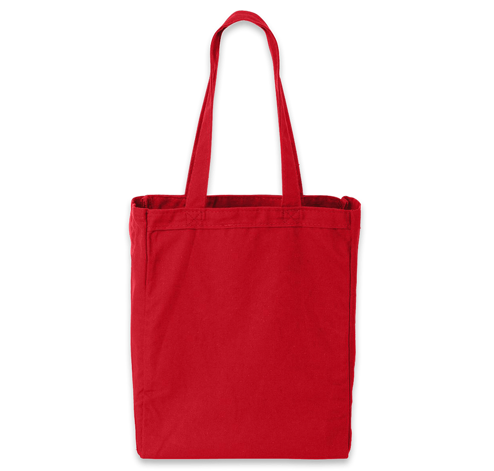 Medium Gusseted Midweight 100% Cotton Canvas Tote Bag-default