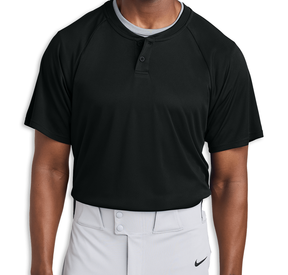 Sport-Tek Competitor 2-Button Baseball Henley-default