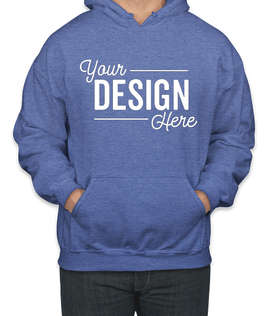 Gildan Midweight 50/50 Pullover Hoodie - Color: Heather Sport Royal