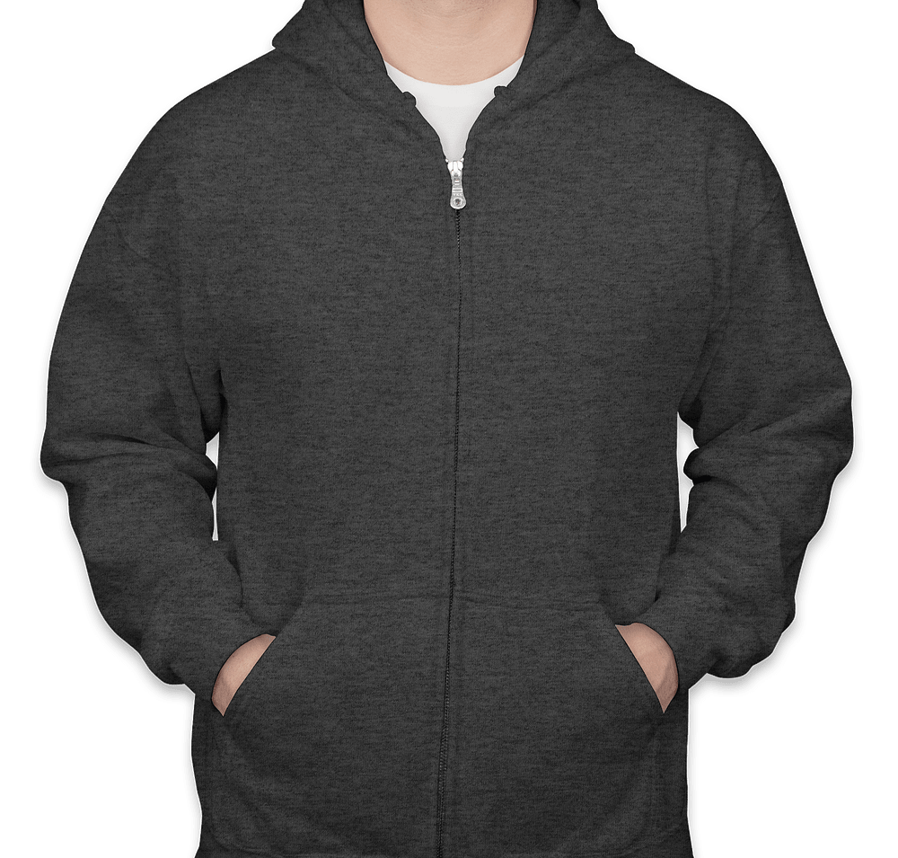 Gildan Midweight 50/50 Zip Hoodie - Embroidered-default